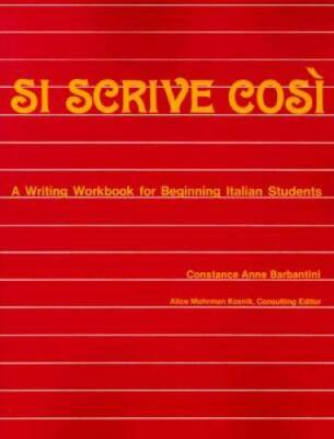 #ad Si Scrive Cosi: A Writing Workbook for Beginning Italian Students N VERY GOOD $4.40