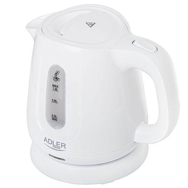 Kabelloser Elektrischer Wasserkocher 1L 850W Weiß Wasserstandsanzeige-image