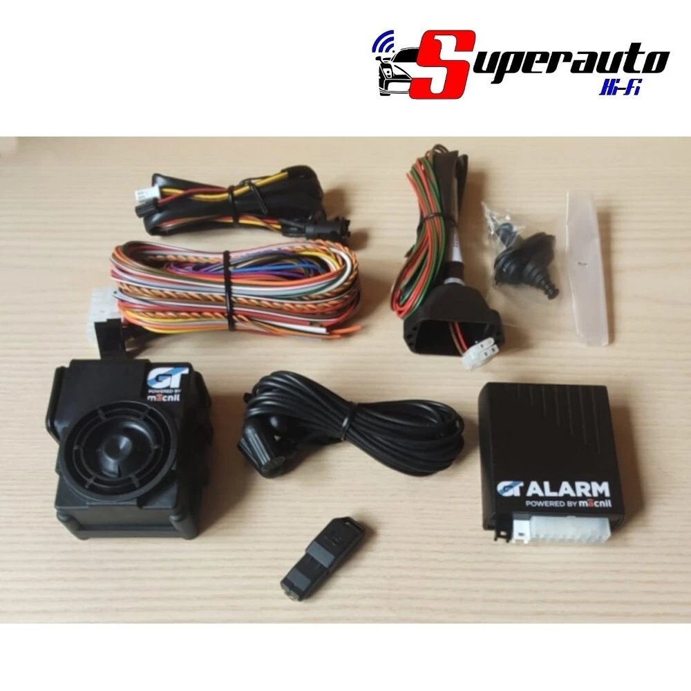 Kit Allarme Auto Professionale ProDigital Con 2 Telecomandi – Antifurto, Chiusura Centralizzata, Sirena E Sensore Di Shock