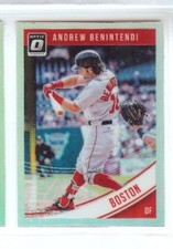 ANDREW BENINTENDI 2018 PANINI OPTIC BASE SILVER PRIZM HOLO VARIATION 135 RED SOX