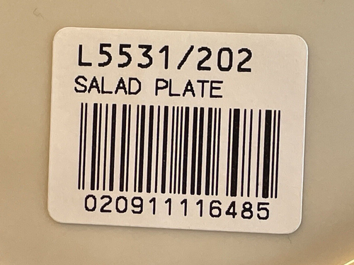 Sieben (7) Mikasa Antik Spitze 7 5/8" Salat/Wüste Teller Neu mit Etikett L5531 - Bild 17 von 17