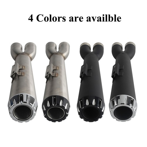 2-Into-1 Exhaust Muffler System For Softail 18-25 FXLR FXBB FXFB Slim FLDE FXST - Picture 3 of 15