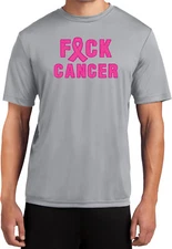 Buy Cool Shirts Breast Cancer T-shirt Fxck Cancer Moisture Wicking Tee