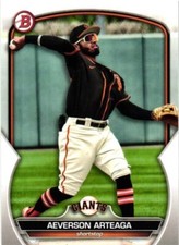 2023 BOWMAN PROSPECTS AEVERSON ARTEAGA PAPER BASE BASEBALL CARD #BP-63