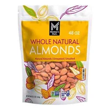 Member's Mark Natural Whole Almonds (3 lbs.) Great Price