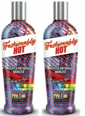 2 lozioni abbronzanti formicolanti Pro Tan alla moda color sole alla moda crema