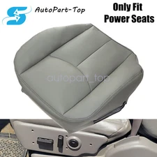 For 2003-2006 Chevy Tahoe Suburban Driver Bottom Seat Cover With Cut Outs Gray