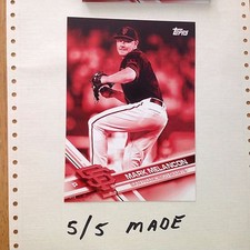 MARK MELANCON #SF-7 Giants 5/5 Made 2017 Topps 5X7 Jumbo Red Version
