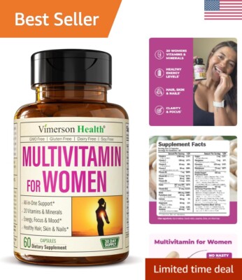 Ultimate Women s Multivitamin with 20 Essential Nutrients for Clarity & Strength