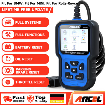 ANCEL BM500 Profi KFZ OBD2 Diagnosegerät ABS DPF EPB SAS Alle Systeme für BWM