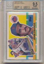 1990 Topps Big John Franco (#254) (Population 1) (All 9.5 Sub Grades) BGS9.5 BGS