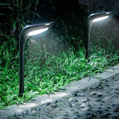 Solar Outdoor Light - 150 Lumen Bright Solar Sidewalk Light with 2 Color Modes