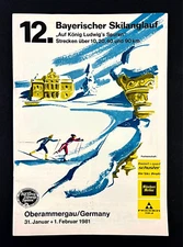1981 Oberammergau Germany Skiing Bayerischer Skilanglauf Races Winter Program