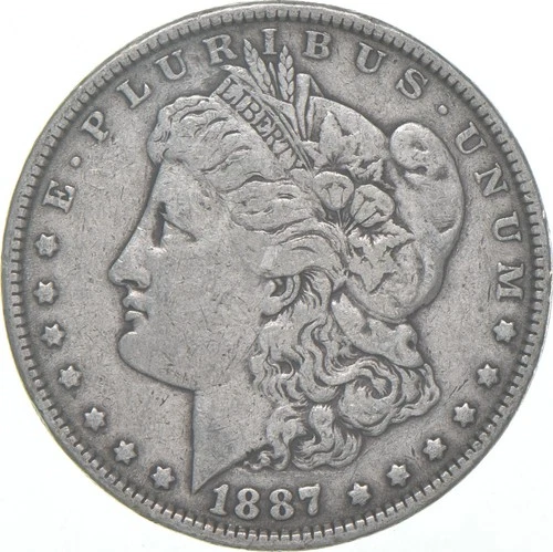 VF 1887 (P) Morgan Silver Dollar (1 coin) *4014