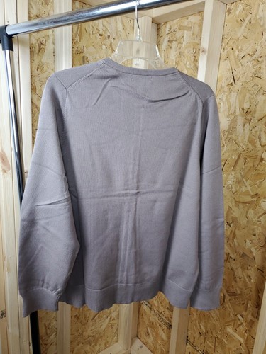 Size 1X 16w - 18w Lands' End Womens Cardigan Sweater Button Cotton Blend Brown - Picture 7 of 10