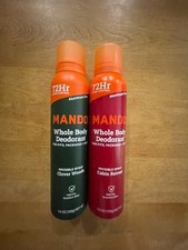 2 Mando Whole Body Deodorant Invisible Spray 3.6oz Cabin Retreat - Clover Woods