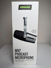 Shure MV7-S Microphone for Podcasting, Streaming Gaming Silver