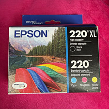 Epson 220XL Ink Cartridges Black/Cyan/Magenta/Yellow T220XL-BCS