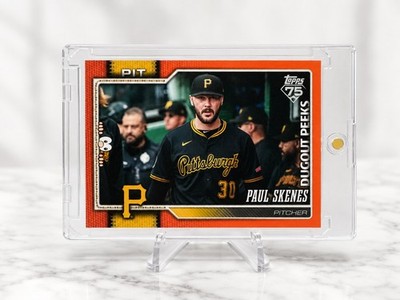 Topps 2026 Series 1 Paul Skenes Dugout Peeks #100 Pirates /25 Parallel