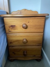 Solid Pine Chest Of Drawers With Lovely Vintage Feel And Finish