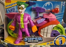 Fisher Price- Imaginext XL -DC Super Friends-Joker With Laff Cycle from Batman