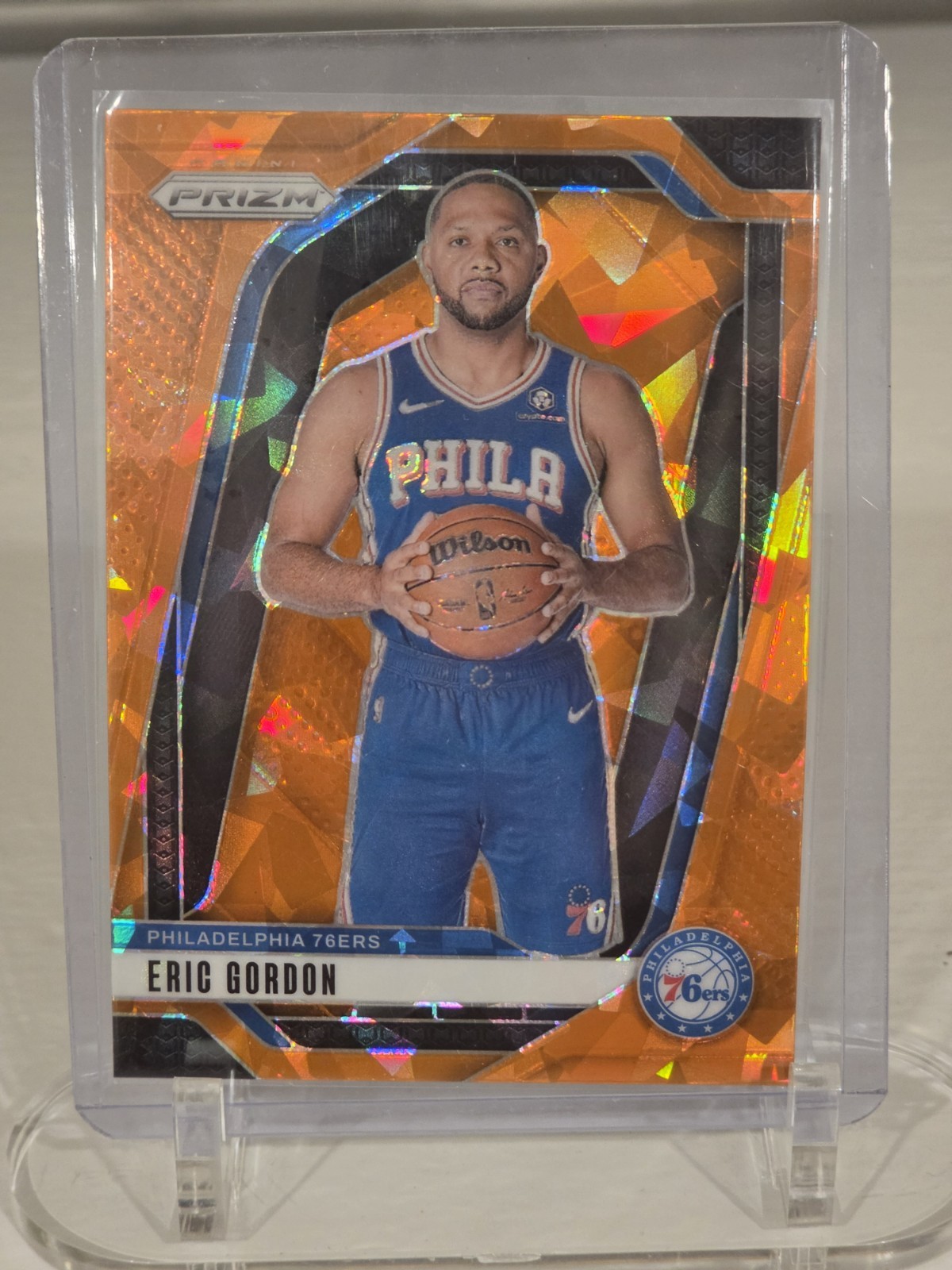 Panini Prizm Orange Prizm Parallel Eric Gordon #180 Philadelphia 76ers 2024-25