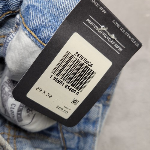 Levis 551 Jeans Men 29x32 Lot 1961 Z Straight Relax Light Big E Anti Fit Pants 0 - Picture 7 of 8