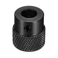 Anodization Aluminum Alloy Handwheel 8mm Bore 20mm OD Knurled Knob, Black
