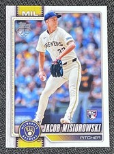 Jacob Misiorowski Rookie Card #10 - Topps 2026 RC MLB Milwaukee Brewers