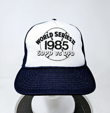 Vintage 1980s Blue And White Hanes Mesh Truck...