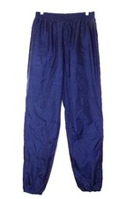 NIKE DARK BLUE NYLON WINDBREAKER ATHLETIC PANTS Size XL