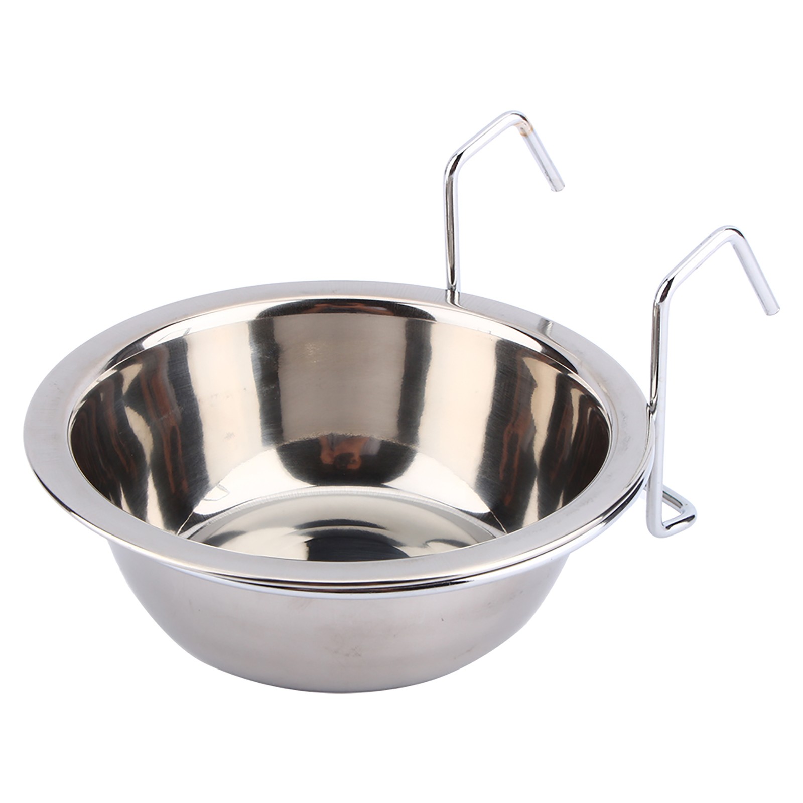 Hook On Feeding Dog Bowl Pet Rabbit Bird Dog Puppy Food Water Cage Cup Clamp