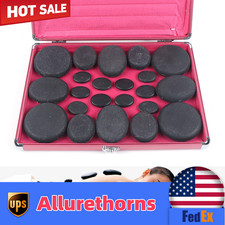 Massage Stone Heater Kit Hot Stone Therapy Gua Sha Stone W/ Heating Box/20 Rocks