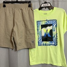 Hurley Brand 2 Piece Set Shorts And Shirt Youth/kids Size Large