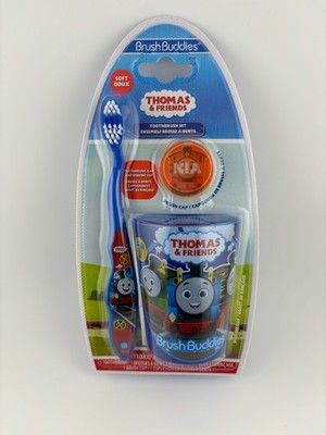 THOMAS THE TRAIN & Friends Toothbrush (Soft), Cap & Cup Set - 3 piece