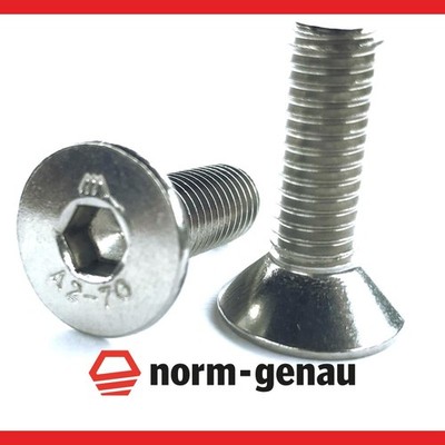 M5 M6 M8 Senkkopfschrauben Edelstahl VA V2A DIN 7991 Vollgewinde norm-genau 