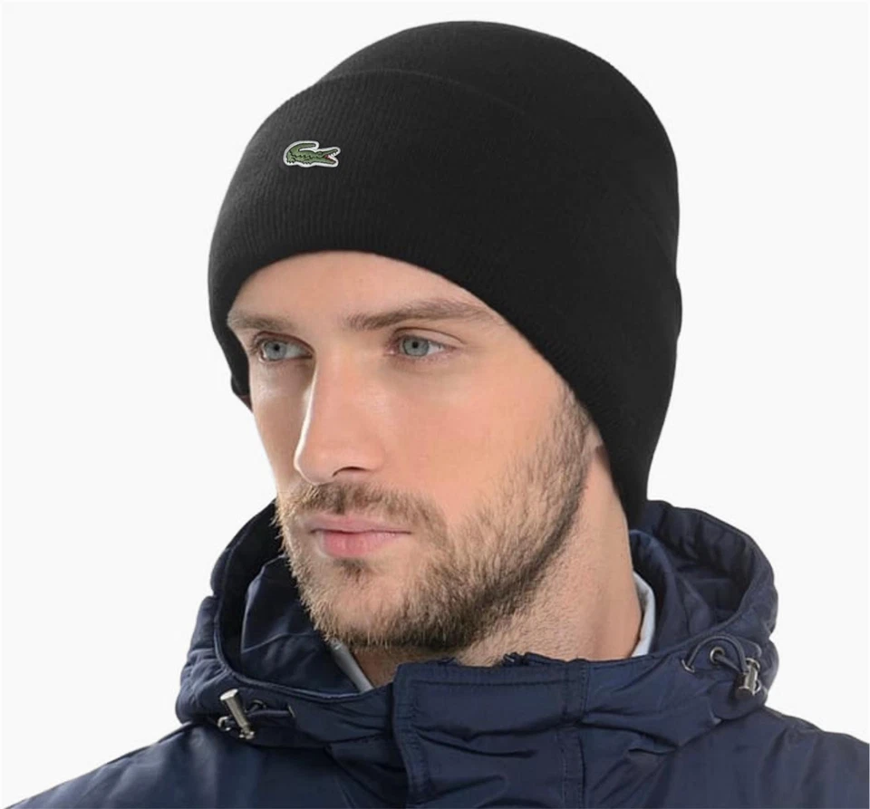 Lacoste black mixed hat / one size - Image 4 of 4