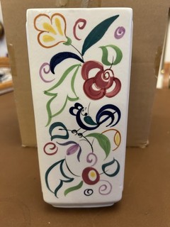 Poole Pottery rectangular vase