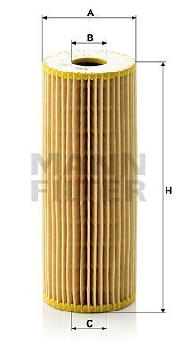 MANN-FILTER HU727/1x Ölfilter für DAEWOO MERCEDES-BENZ PUCH SSANGYONG VW
