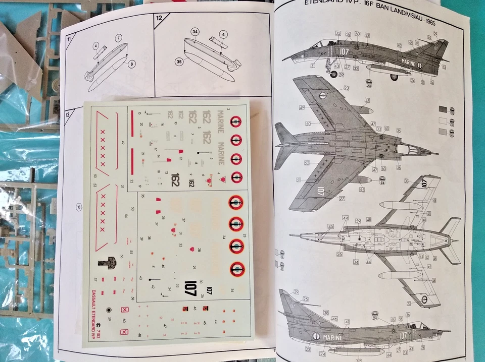 ETENDARD IVP 1:48 Airfix 7102 come nuovo completo sigillato - Immagine 3 di 4