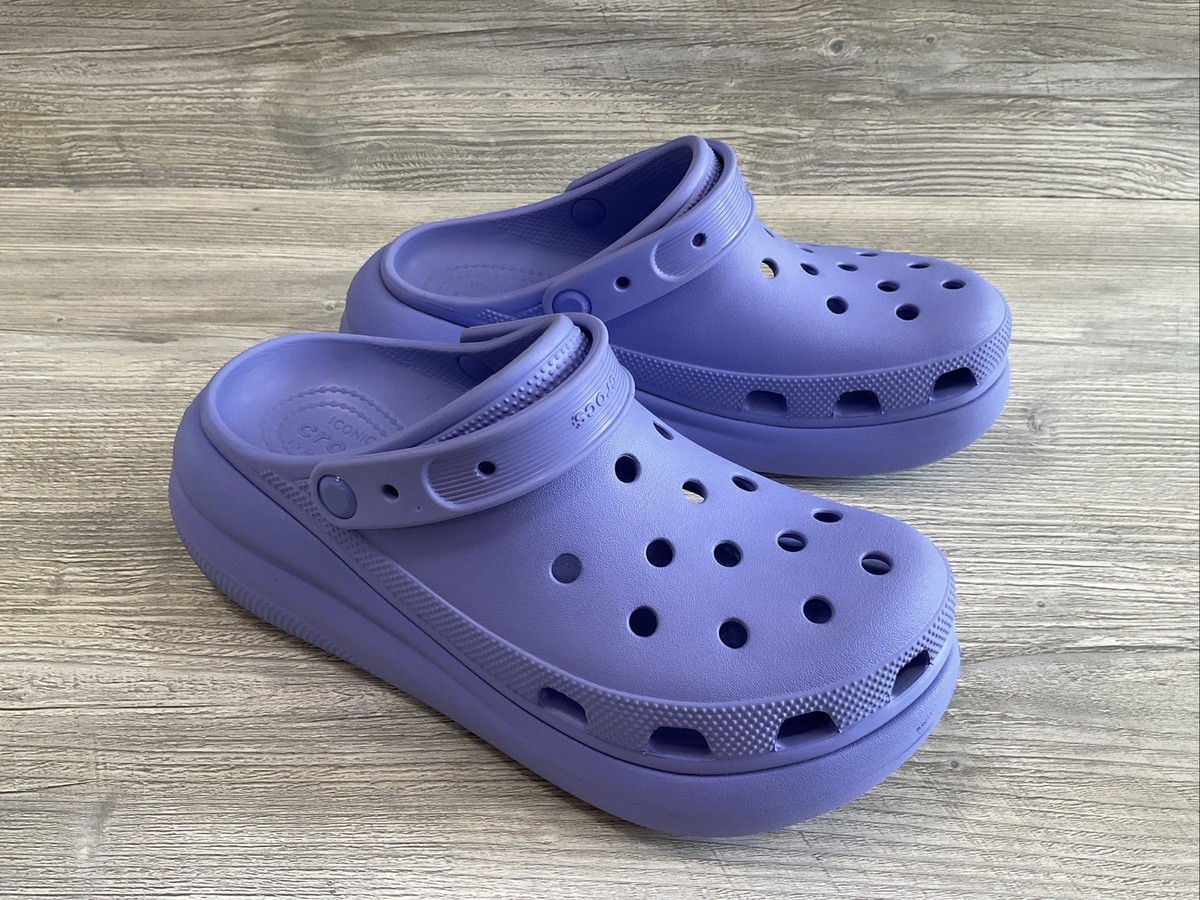 Crocs Womens Classic Crush Platform Chunky Purple lavender  display picture 1