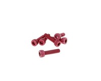 Schraubensatz 6 StüCk Innensechskant Alu Rot - M5X20