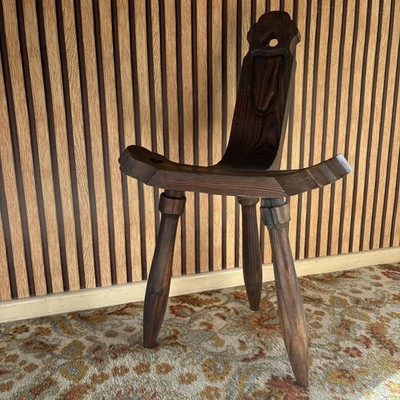 Mid Century Geburt/Spinnen/Melken/ Kinderstuhl Handgefertigt Selten L@@k