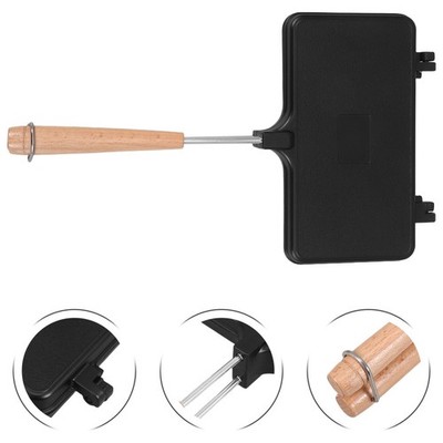  Doppelseitiger Sandwichmaker Hausküchenpfanne Steakgrillpfanne Sandwichtoaster