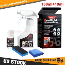 Automotive Headlamp Restoration Fluid Kit 180ml Headlight Polishing Cleaner 2026