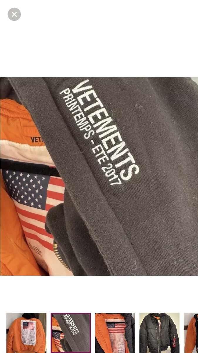Vetements x Alpha Industries MA-1 jacket Authentic | eBay