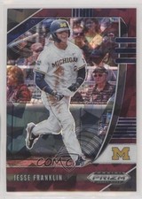 2020 Panini Prizm Draft Picks Burgundy Cracked Ice 9/23 Jesse Franklin V 1b9b