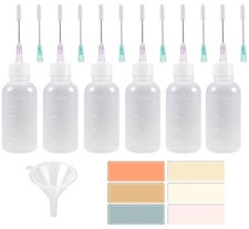 6 Pack Needle Tip Squeeze Bottle 50mL 1.69 OZ Precision Gun Oil Oiler Bottles