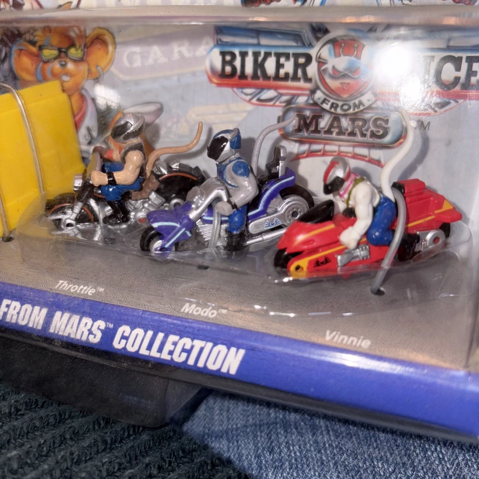 1993 Galoob Micro Machines BIKER MICE FROM MARS COLLECTION #1 65880 - NEW Sealed - Image 2 of 4