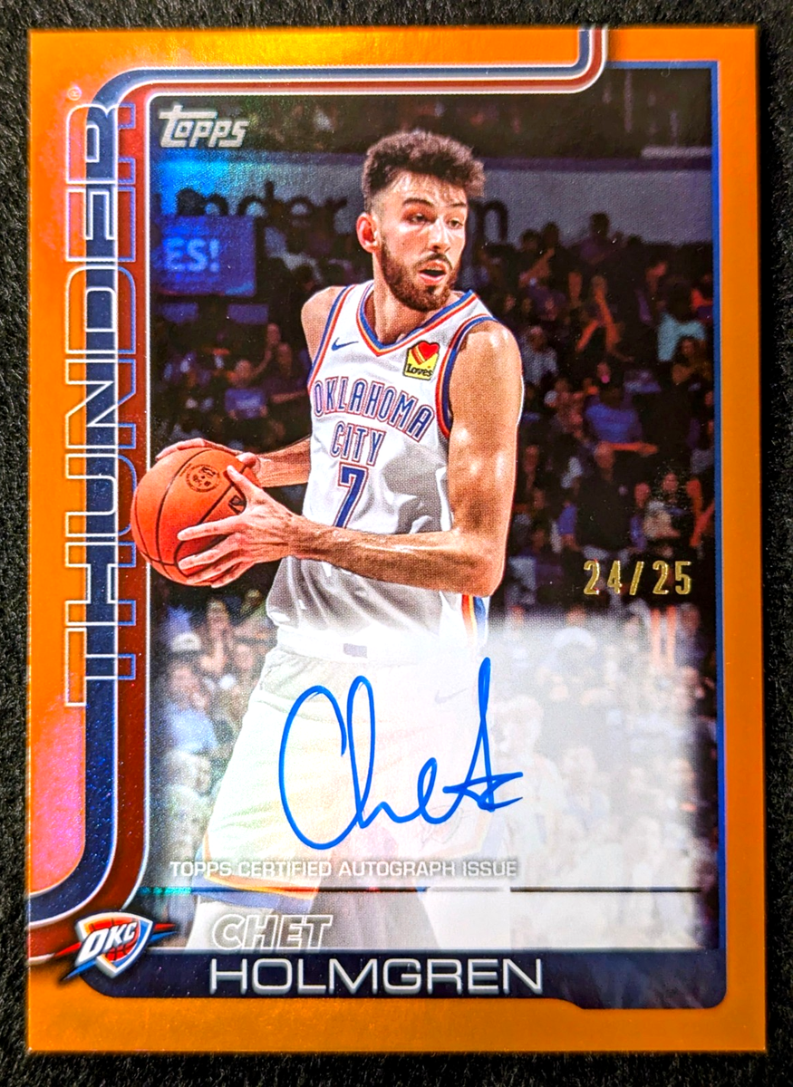 Chet Holmgren🔥2025 Topps Flagship-Real One Autograph [Orange] #24